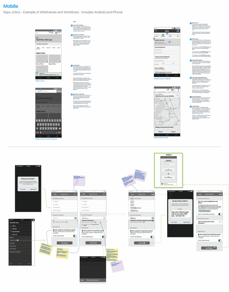PapaJohns_ExampleWork_WireframeExamples