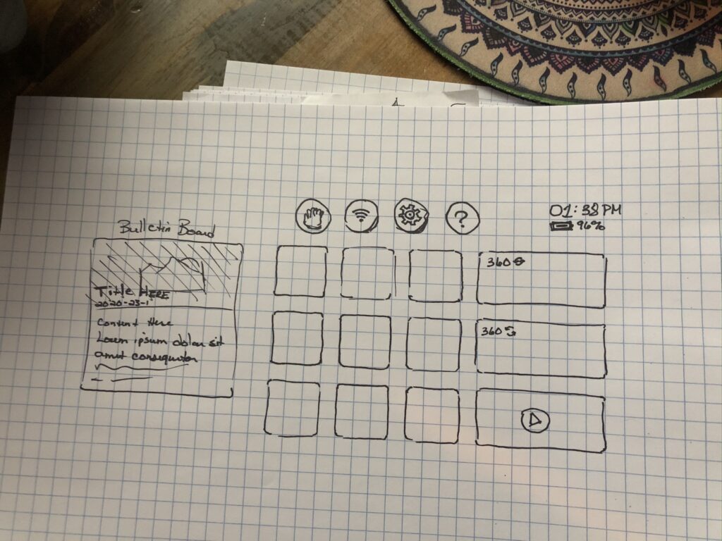 VR App Launcher Layout